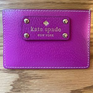 Kate Spade pink card holder